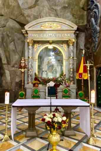 The famous image of Our Lady of Las Lajas Sanctuary Colombia