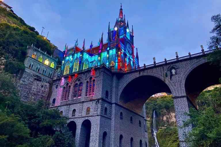 At night, the Las Lajas Sanctuary becomes a blazing multicolor light show. This article is all about Las Lajas Sanctuary facts.